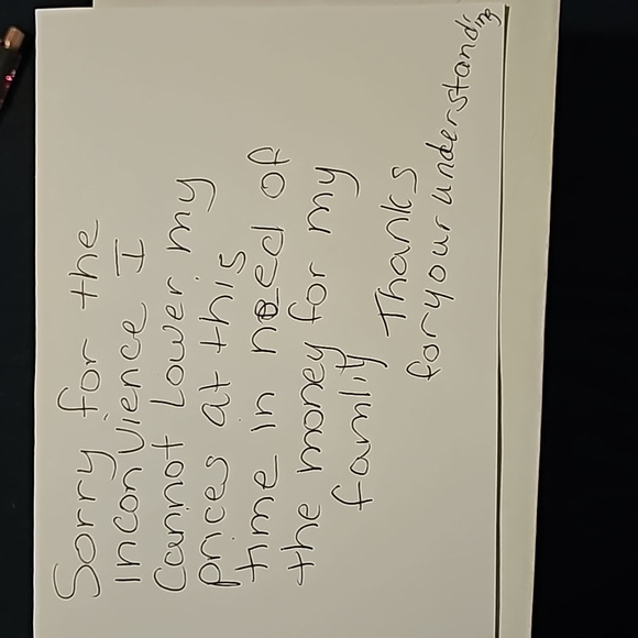 All priced items cannot be lowered at this time - Picture 1 of 1